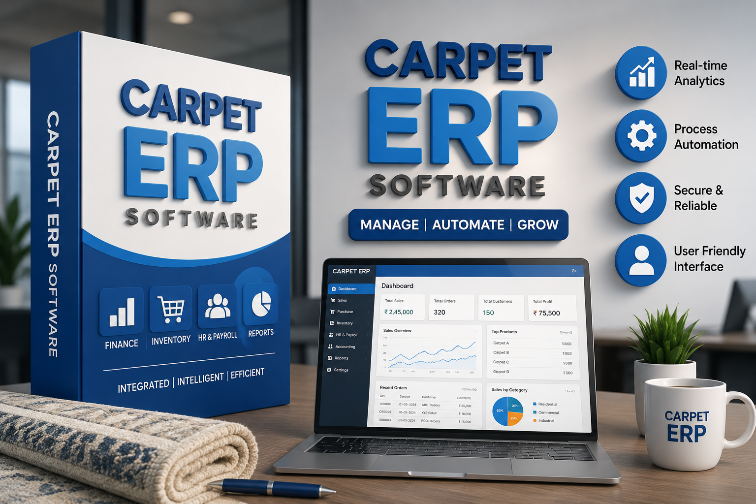 Carpet ERP Software in Bhadohi for Manufacturers